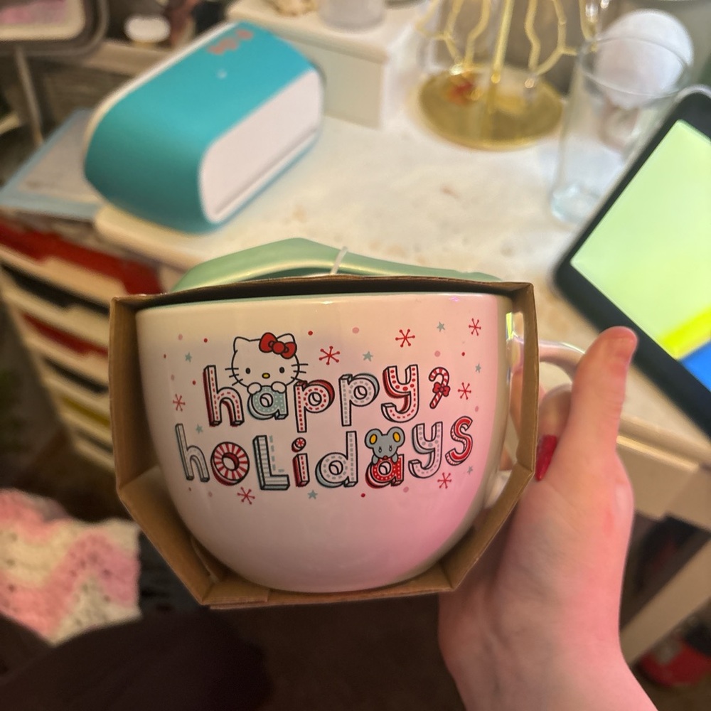 Hello Kitty Ceramic Mug and Spoon Set(24 oz)